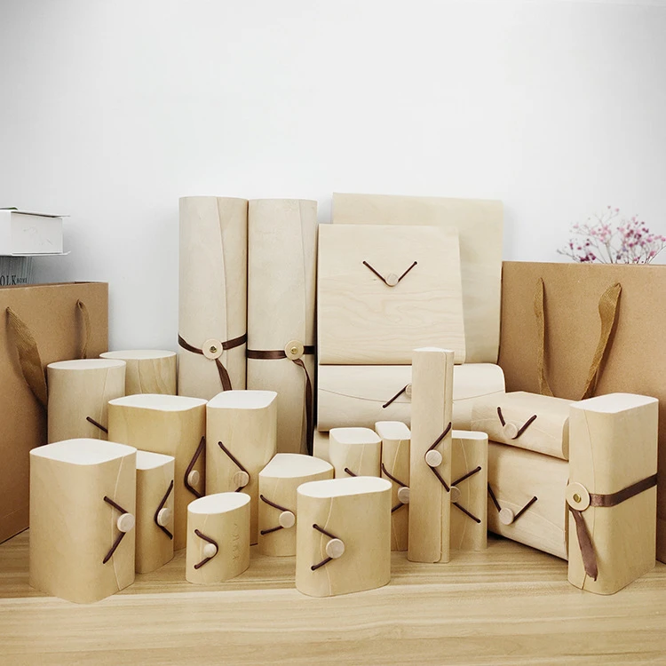Ahşap/Ahşap Huş Hizch Yumuşak Kutu/Çay/Hediye Depolama/Paketleme